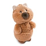 Kuscheltier Quokka-Mola 22cm – Nachhaltiges Plüschtier für Mädchen, Jungen & Babys-Flauschiges Stofftier zum Kuscheln & Spielen – Kuscheliges Schmusetier I Wild Friends GO GREEN Kollektion