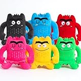 Farbenmonster Plushie, Bunte Monster Plüschtier für eine fröhliche und unbeschwerte Stimmung, Halloween oder Birthday Decorations Monster Kuscheltier Geschenke für Jungen