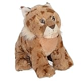 Wild Republic Cuddlekins Luchs, Stofftier, Baby-Geschenk für Mädchen und Jungen, Kinder Plüschtier, Kuscheltier Für Babys, Spielzeug aus Recyclingmaterial, 30 cm