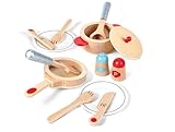 Geschirr- und Topfset für die Kinderküche - aus Holz  (Small Foot)