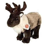 Teddy Hermann 90854 Rentier stehend 32 cm, Kuscheltier, Plüschtier