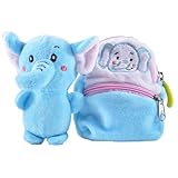 Kögler 75785 - Friends2Go, Plüsch Elefant Nyro im Plüsch-Rucksack, ca. 12,5 cm groß, niedliches Plüschtier im praktischen Rucksack