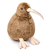Tiny Heart Kiwi-Vogel Stofftier Plüschtier realistisches Kiwi-Vogel Plüsch schönes Tier niedliche und weiche Geschenke Plüsch-Kiwi-Vogel für Kinder Jungen und Mädchen Spielzeug braun 30cm/11”