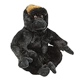 Kuscheltier Gorilla 23 cm sitzend schwarz/braun/grau AFFE Teddys Rothenburg