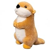 Kuscheltier Murmeltier 22 Cm Braun Plüschtier Murmeltier-Plüsch Meerschweinchen Kuscheltier Hamster Plüschtier Plüschtier Kuscheltier Für Kinder & Erwachsene Tolle Geschenkidee (22CM,Hellbraun)
