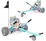 RCB Hoverboard Sitz, Go-Kart Zubehör für Hoverboards, Hoverboard mit Sitz passend für Aller 6.5'-10' Zwei Runden Self Balancing Scooter, Hoverkart für Erwachsene und Kinder