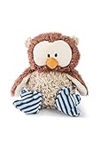 NICI Kuscheltier Eule Oscar 25cm mit drehbarem Kopf, Braun