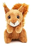 Uni-Toys - Eichhörnchen Plushie - 13 cm (Höhe) - Plüsch-Waldtier - Plüschtier, Kuscheltier