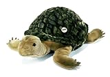 Steiff Kuscheltier Slo Schildkröte, Süßes Stofftier mit Kunststoffaugen, Kinder, Jungen & Mädchen, Plüschtier 70 cm, Khaki, 068478