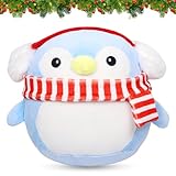 Kuscheltier Weihnachten, 20cm Plüsch Spielzeug, Stofftiere Kissen, Plüschtier Christmas Plüschpuppe Dekoration Stofftier, Weich und Niedlich Kuscheltier für Weihnachts Geschenk Sofadekoration