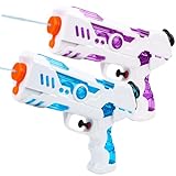 Wasserpistole Spielzeug Klein, 2 Stück Wasserspritzpistole Set, Wasserpistole Erwachsene Kinder, Wasser Spritzpistole Kunststoff, Wasser Blaster Toys, für Sommer Schwimmbad Pool Outdoor Wasser Kampf
