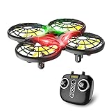 Loolinn | Drohne für Kinder - Mini Drohne, RC Quadrocopter mit Antikollisionstechnologie / 360° Flips / Handgesteuerter Modus / 20 Minuten Flugzeit