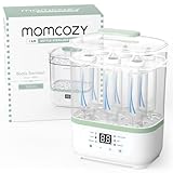 Momcozy Elektrischer 3-in-1 Sterilisator für Babyflaschen mit Trocknerfunktion – Sterilisiert, Trocknet & Heizt, 8 Flaschen Kapazität, 24h Keimschutz, Multifunktional für Babyzubehör