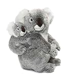 WWF WWF16898 World Wildlife Fund Plüsch Koala Mutter mit Baby, realistisch gestaltetes Plüschtier, ca. 28 cm groß und wunderbar weich, Mehrfarbig