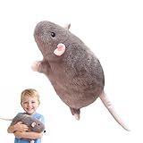 Xiyocadt Chonky Rat Plushies, 35 cm/50 cm/90 cm Große Riesenratte, Niedliches Rundliches Mäuse Plüschkissen, Kuscheliges Jumbo Mausspielzeug Tierpuppe Geschenk für Kinder & Erwachsene (Braun,35cm)