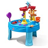 STEP2 Archway Wasserspieltisch | Großer Wassertisch mit 13-teiligem Zubehörset | Garten Wasser Spieltisch für Kinder in Blau