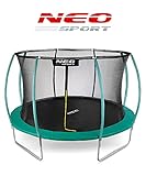 Neo Sport Gartentrampolin Trampolin 366 cm für Kinder Komplettset mit Innen-Sicherheitsnetz Leiter Federabdeckung Sprungmatte
