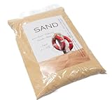 1 KG Exklusiver feiner Dekosand NATUR | Bastelsand | Streusand | Kerzensand | Qualitätsware im praktischem wiederverschließbaren Polybeutel | ideal auch als Streudeko zu einer Hochzeit |