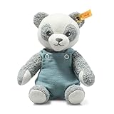 Steiff Kuscheltier Paco Panda, Süßes Stofftier, Jungen, Mädchen & Babys ab 0 Monaten, Soft Cuddly Friends, Plüschtier 26 cm, Hellgrau, 242373