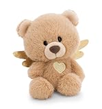 NICI Kuscheltier Schutzengel Bär 12cm in Geschenkbox 12x6,5x9,5cm - braun - Weiches Plüschtier – niedliches Stofftier zum Kuscheln & Spielen – tolle Geschenkidee für Kinder & Erwachsene | 61893