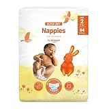 By Amazon Ultra Dry Windeln, Größe 2 (3-6 kg), Weiß, 84 Stück (1-er Pack) (Früher Unter Der Marke Mama Bear, Identisches Produkt)