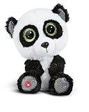 NICI GLUBSCHIS Panda Peppino 15cm I Schlenkernder Kuscheltier Panda mit großen Glitzeraugen I Plüschtier für Schmusetierliebhaber I Stofftier – 49294