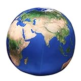 champracer Sonne, Mond, Mars und Erde Plüschkissen,Planet Kuscheltier Sternkissen, Sonne,Mond,Mars und Erde Plüschkissen, Raumdekoration, Geburtstagsgeschenke, Jungen (17 cm,Hellblaue Erde)