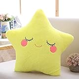 TRAVELKNOT Kuschel Kissen Sterne Blau Sternform Plüsch Kuscheltier Flauschige Plüschtier Kind Schlafzimmer Dekor Weihnachten Geburtstagsgeschenk 40 * 45CM