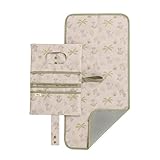 hauck Windeltasche mit Wickelunterlage Change N Walk für Unterwegs, Baby Wickeltasche Organizer, Wickeltetui mit Schlaufe für Kinderwagengriff, Wickelclutch, Abwischbar (Disney Simba Beige)