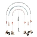 Bieco Baby Mobile Waldtiere Baby Igel - Mobile Wickeltisch - Mobile Baby Wald - Mobile Regenbogen - Mobile für Laufstall - Mobile Montessori - Mobile Baby Mobiles - Mobile Klein Ablenkung Wickeltisch