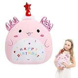 VOSSOT 20cm Geburtstag Ohnezahn Kuscheltier Hund, Süßes Mini Plüschtier,Plüschtier Kuscheltiere für Kinder, Baby & Mädchen,Geburtstagsgeschenk für Mädchen für Kinderzimmer, Geburtstag,Reisen