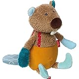 SIGIKID 38949 Biber Patchwork Sweety Mädchen und Jungen Kuscheltier empfohlen ab Geburt mehrfarbig