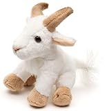 Uni-Toys - Bergziege Plushie - 14 cm (Länge) - Plüsch-Ziege - Plüschtier, Kuscheltier