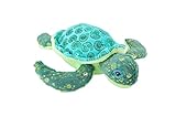 Wild Republic Foilkins Meeresschildkröte, Stofftier, 30 cm, Kuscheltier Kinder, realistisches Plüschtier, Öko-Kuscheltier, Flauschige Kuscheltiere, Füllung gesponnen aus recycelten Wasserflaschen