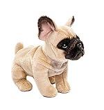 Uni-Toys - Französische Bulldogge (beige) - 27 cm (Länge) - Plüsch-Hund, Dogge, Haustier - Plüschtier, Kuscheltier