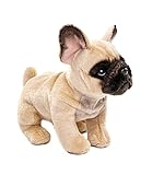 Uni-Toys - Französische Bulldogge (beige) - 27 cm (Länge) - Plüsch-Hund, Dogge, Haustier - Plüschtier, Kuscheltier