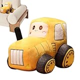 Dmuzsoih Traktor Plüsch,Niedlicher Traktor Plüschtier Kuscheltier - Weicher Schlafbegleiter Deko für Mädchen Kinder Sammler Kinderzimmer Wohnzimmer Büro Couch
