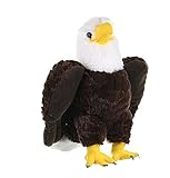 Wild Republic 10896 Republic 10919 Plüsch Adler, Cuddlekins Kuscheltier, Plüschtier, 30cm, Weißkopfseeadler