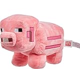 Mattel Minecraft Plüschfigur, ca. 21 cm, weich, Geschenk zum Sammeln für Fans ab 3 Jahren, HBN42, Rose