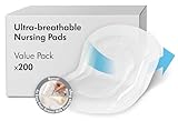 Medela Ultra-atmungsaktive, Einweg-Stilleinlagen – Hochgradig saugfähig – Diskretes Design für hohen – 200er Pack