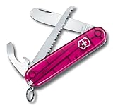 Victorinox Schweizer Taschenmesser, My First Victorinox Multitool, Swiss Army Knife mit 9 Funktionen, Klinge ohne Spitz, Schraubendreher 5 mm