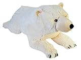 Wild Republic 18080 Republic 19554 Jumbo Plüsch Eisbär, großes Kuscheltier, Plüschtier, Cuddlekins, 76 cm