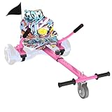 Kart Kompatibel mit Self Balancing Scooter, Einstellbare Länge mit Flagge