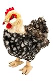 Teddys Rothenburg Kuscheltier Henne Hilde 37 cm grau/braun Huhn mit Ei Plüschhenne Plüschtier