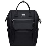 KAUKKO Wickeltasche Rucksack - Großer Wickelrucksack mit Schnullerhalter und Kinderwagengurte - für Mama und Papa, Wasserdicht, Einheitsgröße