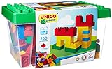 Unico Plus 8525 – Box mit Bausteinen, 18 Monate - 5 Anni (250 Teile)