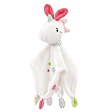 Fehn 057119 Schmusetuch Einhorn - Spielkamerad, Einschlafhilfe & Stofftier-Schnuffeltuch mit Befestigungsring für Schnuller zum Greifen, Fühlen und Liebhaben für Babys und Kleinkinder ab 0+ Monaten