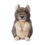 WWF Plüsch 00927 - Plüschtier Chinchilla, lebensecht gestaltetes Kuscheltier, ca. 17 cm groß, wunderbar weich und kuschelig, Handwäsche möglich