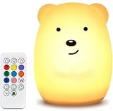 TOPERSUN LED Baby Silicone Night Light with Touch Portable for Decoration Gift