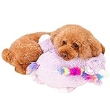 Welpenspielzeug mit Herzschlag | Plüschtiere für Haustiere | Verhaltenshilfe Spielzeug Kuscheltier Komfort Schnuller Einschlafhilfe Ruhe Generic